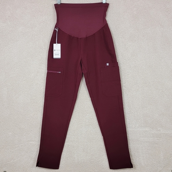 Figs Burgundy Yola Maternity 3.0 Scrub Pants Sz XXS NEW - Picture 2 of 13